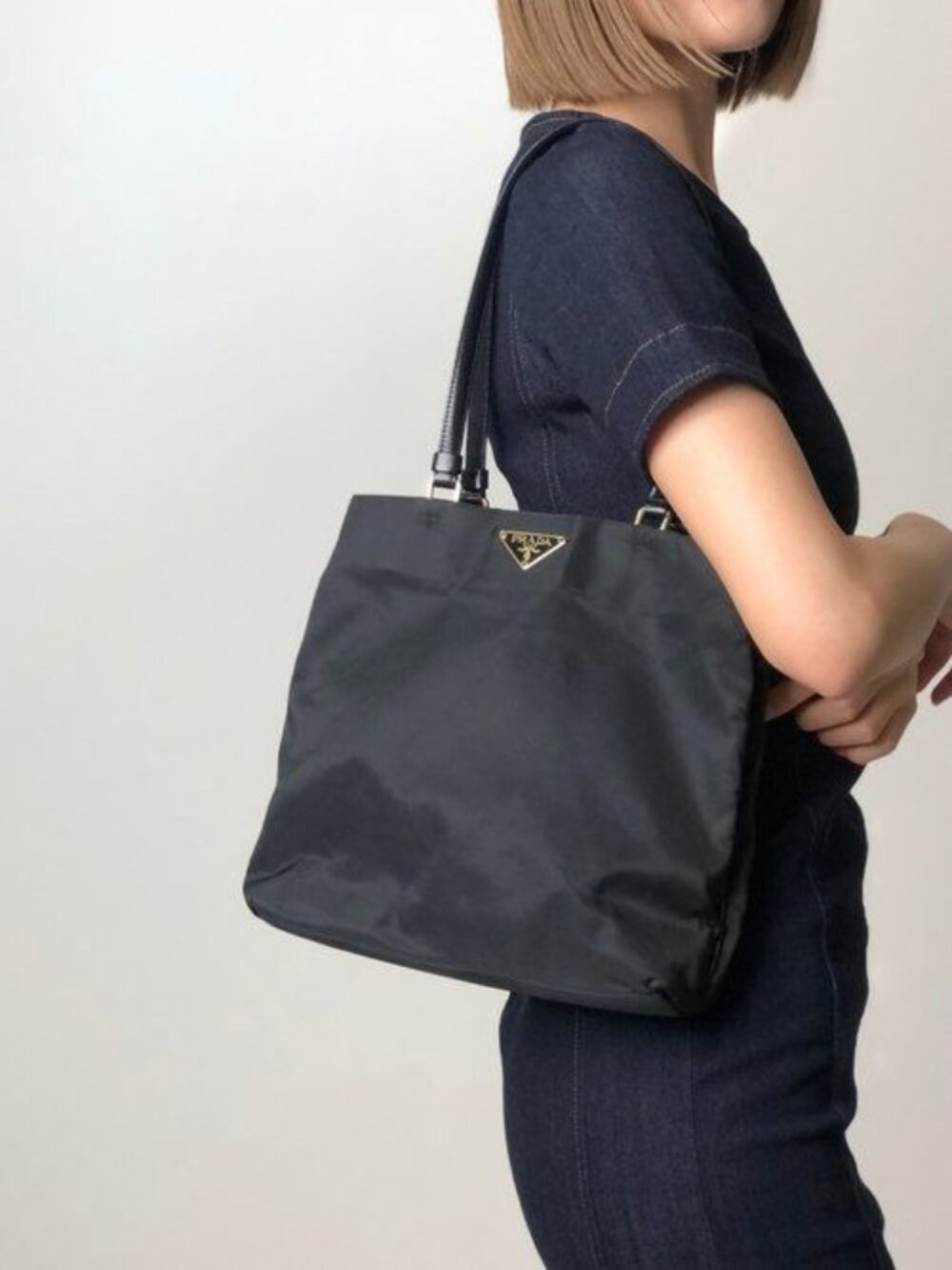 B-5. Prada Tessuto Nylon Bag Black